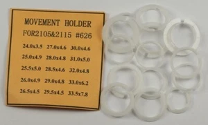 15 ANILLOS DE MOVIMIENTO MIYOTA ESPACIADORES 10.5 Línea 23.3mm tamaños surtidos reparación plástico - Imagen 1 de 1