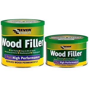 Wood Filler 2 Part 500g /1.4kg Interior Exterior Weatherproof Fast Dry Durable