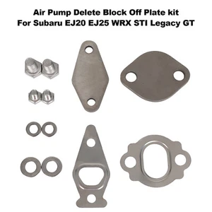 Air Pump Deleted Block Off Plate kit For Subaru EJ20 EJ25 WRX STI Legacy GT - Picture 1 of 10