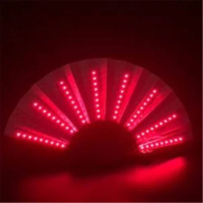 全彩色 LED 夜光折叠风扇舞台道具 DJ 夜总会派对跳舞灯 — 第 1/4 张图片