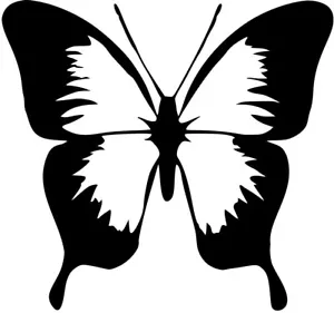 Klassischer Schmetterling Vinyl Aufkleber Sticker - Natur Blumen - Größe & Farbe wählbar - Bild 1 von 2
