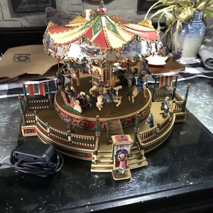 Musical toy Mr Christmas Holiday around the carousel Works - Picture 1 of 11