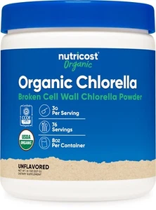 Nutricost pura clorella biologica 8 once - 76 porzioni di nutrienti e fibre! - Foto 1 di 5