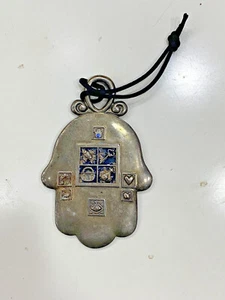Vintage Original Jerusalem Evil Eye Hamsa Decor Wall Hanging Israel Jewish - Picture 1 of 3