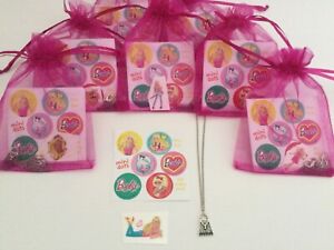 Barbie Pre Filled Gift Bag, Party Filler. Necklace, Tattoo & Sticker