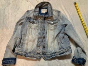 Market & Spruce Stich Fix Denim Jacket womans sz M Blue  Trucker Jacket - Picture 1 of 12