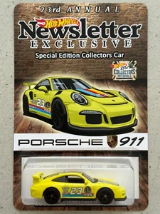 Hot Wheels Newsletter Exclusive PORSCHE 911 GT3 RS 23rd Collectors Nationals 991 - Picture 1 of 4
