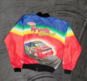 Giacca auto vintage anni 90 NASCAR grafica giacche Tyvek 24 GORDON taglia XL - Foto 1 di 9