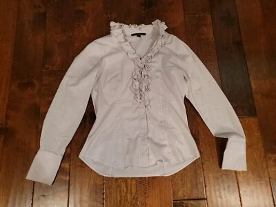 Camisa de vestir Antonio Melani con volantes y botones talla pequeña Foto 1 de 4