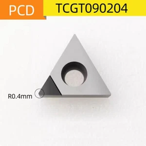 4P TCGT090204 PCD CNC diamante inserto de torneado externo TCGT090204 PCD para STWCR/L - Imagen 1 de 6