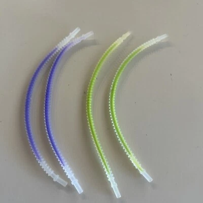 LEGO Bionicle детали - 57539 гибкий ребристый 19L шланг транс с известью / фиолетовый - Изображение 1 из 2