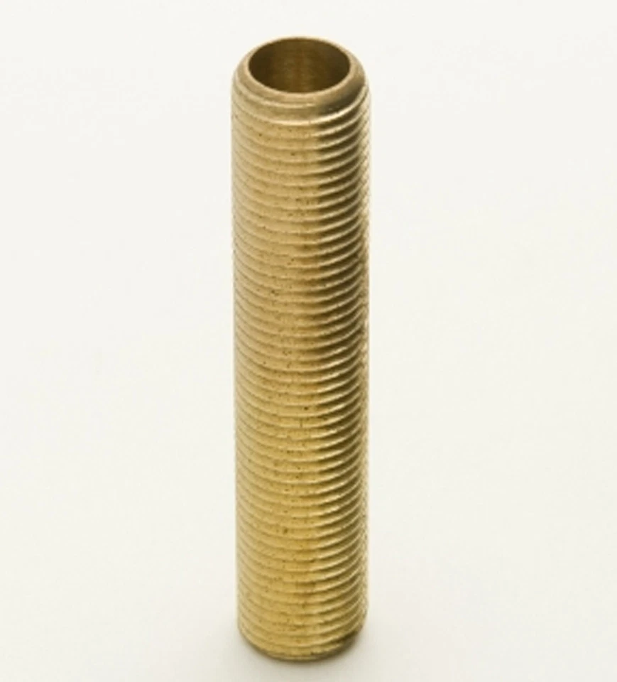 ORIGINAL FORGERY LTD 2 x M10 x 75mm All Thread Hollow Brass Threaded Rod Tube For Bulb / Lamp Holders