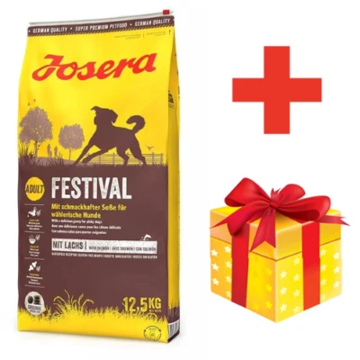 12,5 kg JOSERA Festival mit Lachs und Soße adulte wählerische Hunde + Geschenk - Bild 1 von 3