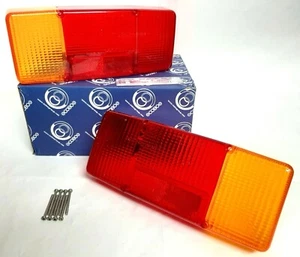PLASTICHE COPPIA PER FANALE POSTERIORE COBO PER IVECO OM40 OM50 TRATTORI 280x120 - Imagen 1 de 6