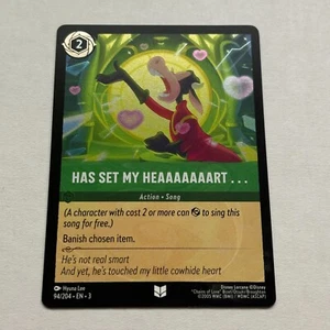 Has Set My Heaaaaaaart... 94/204 Disney Lorcana Into The Inklands Cold Foil NM - Picture 1 of 2