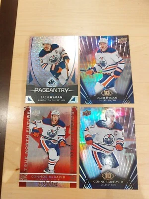 Zach Hyman Pink + Connor McDavid Lot 2024-2025 NHL Edmonton Oilers  - Image 1 of 3