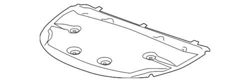 Genuine GM 2010-2016 Cadillac SRX Base Luxury Premium Hood Insulator 23188354 - Image 1 of 2