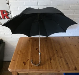 VINTAGE Whangee Bamboo handle MOARAIN UMBRELLA - Picture 1 of 11