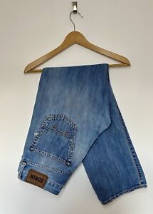 Edwin Jeans Men's 33 Waist 32 Leg Blue Denim ED-39 Regular Straight Cut Adult
