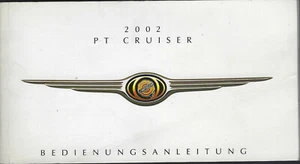 CHRYSLER PT CRUISER Betriebsanleitung 2002 Bedienungsanleitung Handbuch BA - Picture 1 of 1