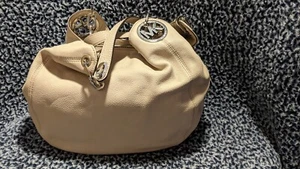 MICHAEL KORS FULTON SCHULTERHANDTASCHE ZEMENTLEDER $ 398 EINZELHANDEL - Bild 1 von 21