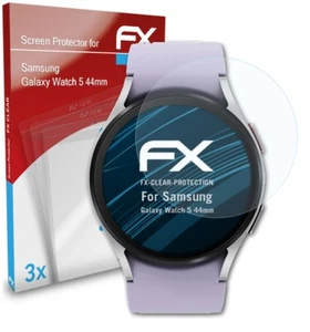 atFoliX 3x Protecteur d'écran pour Samsung Galaxy Watch 5 44mm clair - Photo 1 sur 9
