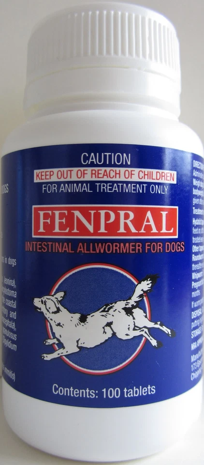 Fenpral Dog Worming Tablets  (100 Tablets) plus free postage and  tracking - image 1 of 1