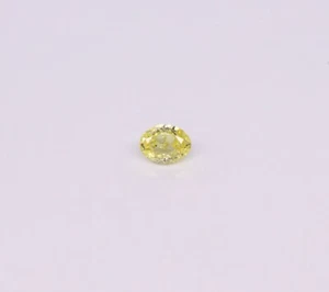 0.38 ct GIA" Top GRADE "VS 1" Yellow / Natural Fancy Yellow Diamond - Oval Video - Picture 1 of 3