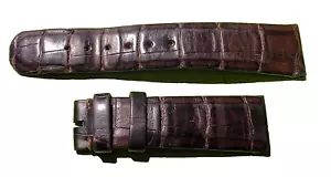 Authentisches A. Lange & Sohne dunkelbraunes Leder Uhrenarmband 19/16 mm, 64+102 mm Original-Zubehör-Hersteller - Bild 1 von 2