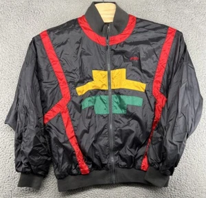 Chaqueta cortavientos vintage Prince Sportswear tenis multicolor talla grande L LEER - Imagen 1 de 8