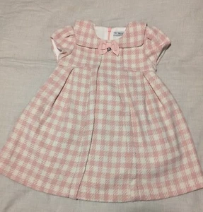 MAYORAL DRESS SIZE 24 months HOLIDAY Plaid Pink Wool Blend - Picture 1 of 6