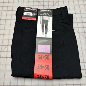 Kirkland Signature Men’s Commuter Pants Black Size 34X30 Brand New - Picture 1 of 6
