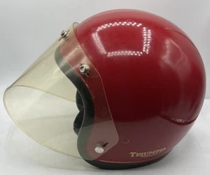 Vintage 1980 BELL R-T RT Motorcycle Helmet 7-3/8 w/ Clear Face / Comp Shield - Foto 1 di 11