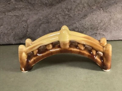 Classic Aquarium Ceramic Decoration | 5" Bridge Ornament | Brown | Old-Stock Foto 1 de 4