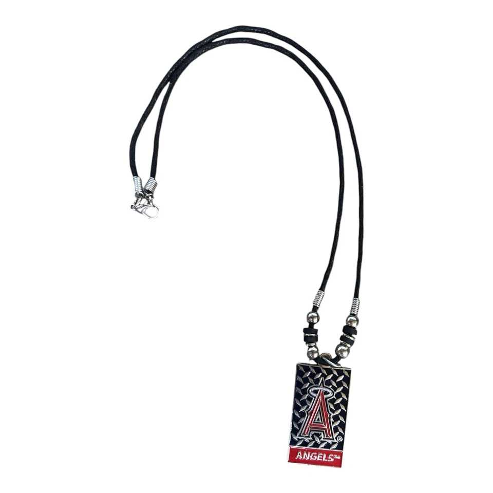 MLB Anaheim Angels Gridiron Diamond Plate Rope Necklace 20" - Image 1 of 1