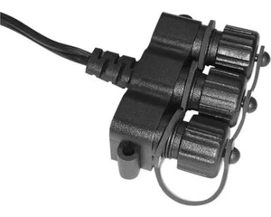 Season Lights 6006011 Distribuidor de cables 3 compartimentos 12V exterior IP44 negro - Imagen 1 de 2