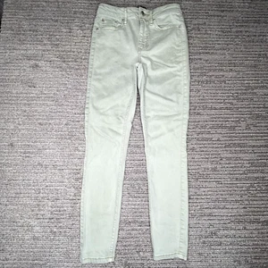 Calvin Klein Size 2 Girls Youth Jeans Mid Rise Skinny Green - Picture 1 of 10