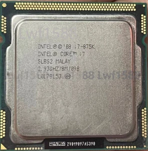 Intel Core i7-875K 2.93GHz quad-core 2.93GHZ 8MB socket 1156 CPU processor - Picture 1 of 1