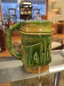 Vintage Tahitian Lanai Waikiki Tiki Mug Hawaii Polynesian Bar MCM Retro Bamboo - Picture 1 of 6