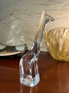 Baccarat France Crystal Giraffe Sculpture by Loet Vandereen - Picture 1 of 6