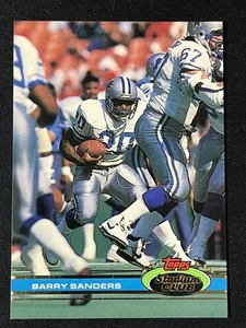 1991 Stadium Club #361 Barry Sanders Detroit Lions NFL Football Karte - Bild 1 von 2