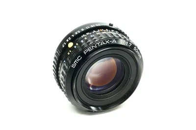 SMC Pentax-A 50mm f/1.7 Standard Lens K Mount w/ Caps - Image 1 of 4