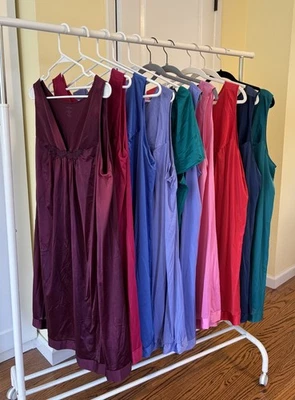 GRANDE LOTE de 10 camisolas de náilon vintage Vanity Fair renda sem mangas XL 2XL 3XL - Imagem 1 de 4