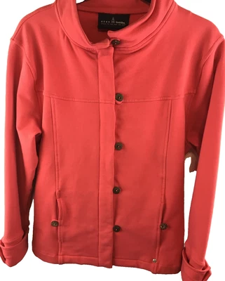 Chaqueta/Abrigo Buda Neón Para Mujer Melón Med Cremallera Completa con Botones Bolsillos Manga Larga Foto 1 de 3