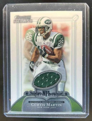 2006 Bowman Sterling Curtis Martin Jersey Rookie RC #BS-CM Jets - Image 1 of 2