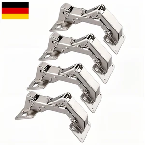 Qrity Feder-Scharniere 170° | Kupfer vernickelt | Schranktür-Öffnung - Bild 1 von 8