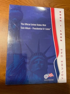Official U S Mint Coin Album Presidential One Dollar Coins Vol 1 2007 2008  - Picture 1 of 5