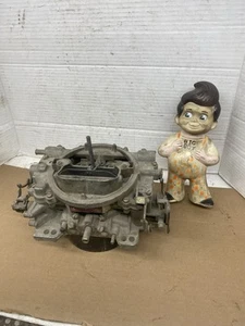 Edelbrock 1405 Carburetor 4 Barrel 600 CFM Moves Freely Core Missing Choke Links - Picture 1 of 24