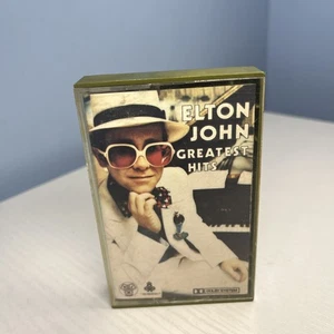 ELTON JOHN - DJM paper label - GREATEST HITS - GREEN SHELL - Rare - Picture 1 of 3