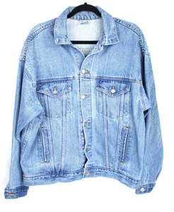 Giacca jeans camionista denim veterani americani disabili resistente taglia M USA VINTAGE - Foto 1 di 6